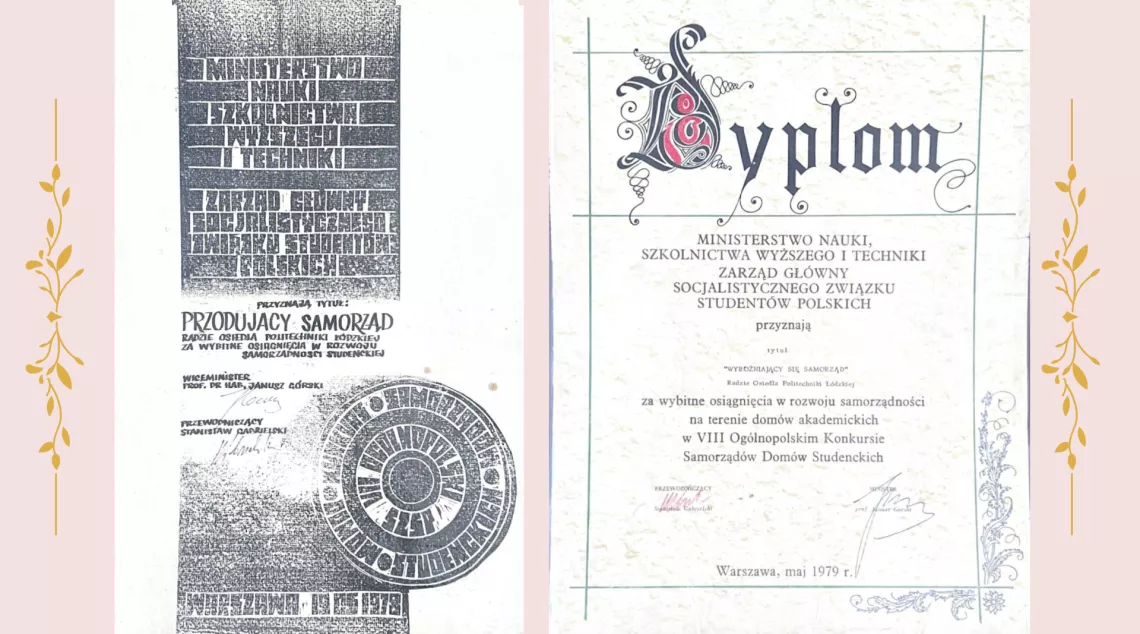 Dyplom od Ministerstwa Nauki, Szkolnictwa Wyższego i Techniki 