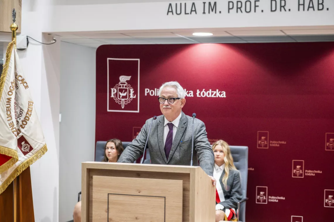 Wystapienie dr inż. Tomasza Krysińskiego, syna Profesora