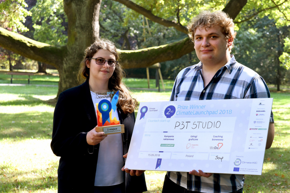 Start up P3T Studio otrzymał nagrodę w konkursie Climate Lunchpad 2018