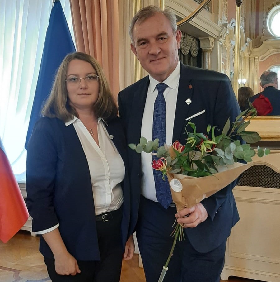 Agnieszka Stołecka i prof. Krzysztof Jóźwik