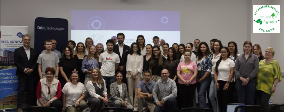 Uczestnicy szkoły letniej 2024 - wizyta w Dell Technologies Łódź