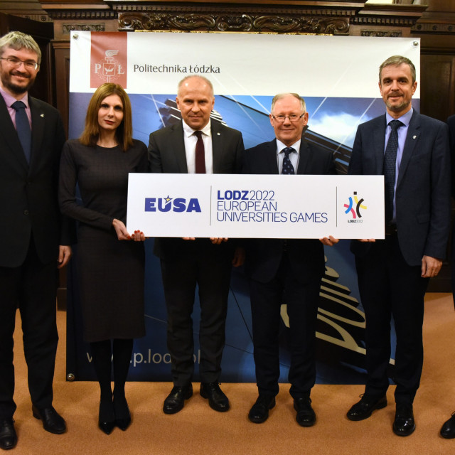 Po spotkaniu władz Politechniki Łódzkiej z władzami European University Sport Association