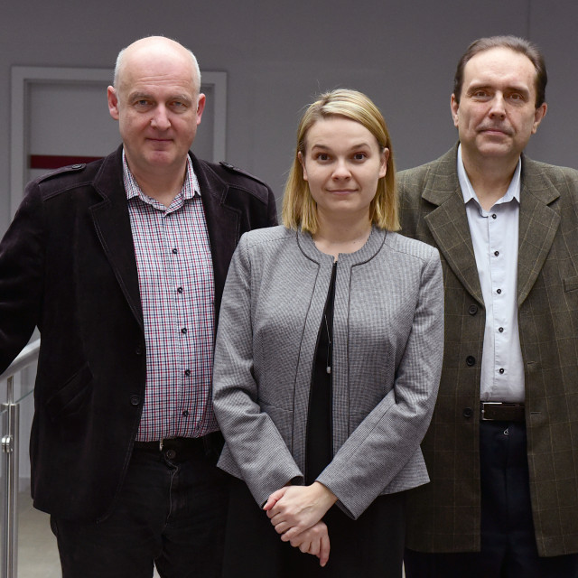 Zespół autorów, od lewej: Andrzej Obraniak, Katarzyna Ławińska, Remigiusz Modrzewski