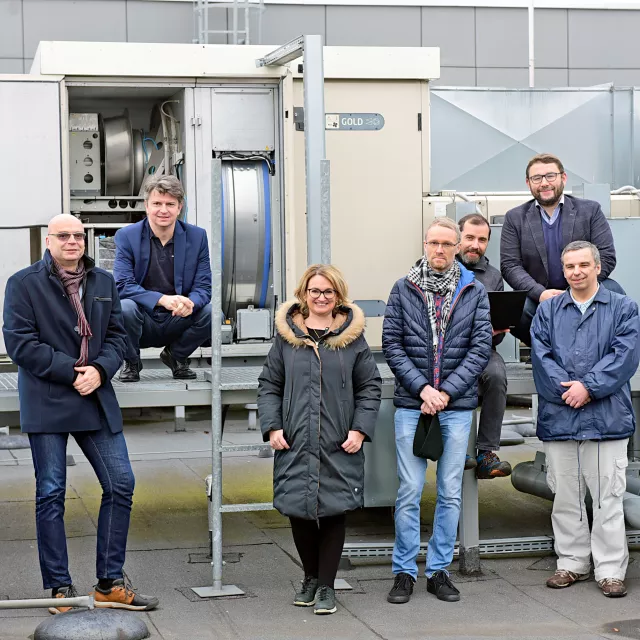 Od prawej: dr inż. Kamil Stokfiszewski. dr hab. inż. Adam Wojciechowski, prof. PŁ, dr hab. inż. Przemysław Gordinowicz, dr hab. Marek Galewski, dr hab. inż. Agnieszka Wosiak, dr hab. inż. Piotr Lipiński, dr hab. inż. Michał Morawski