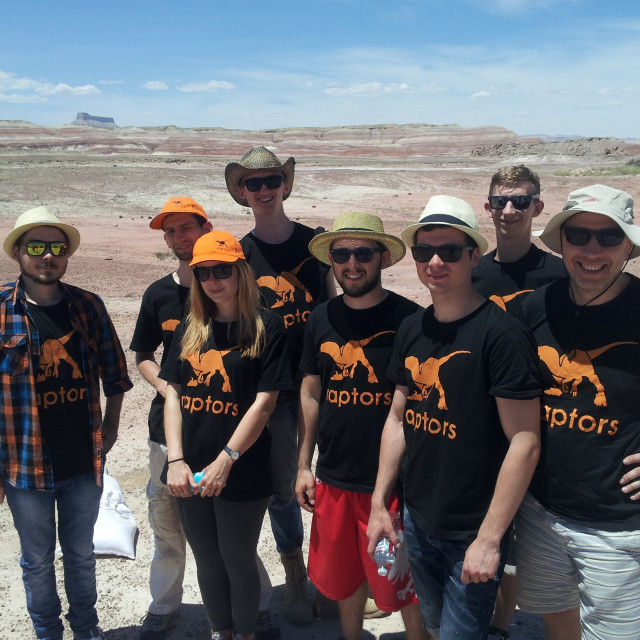 Drużyna Raptors w bazie Mars Desert Research Station w 2016 r.