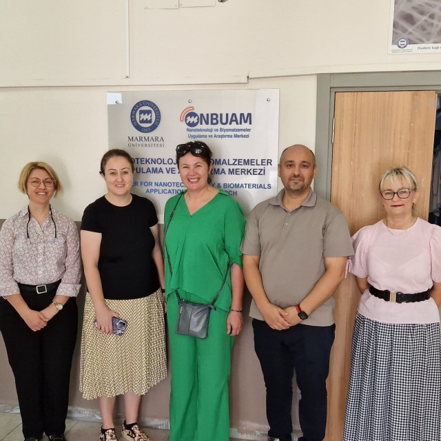 Uczestnicy spotkania od lewej: prof. Canan Doğan, mgr Sema Gündüz, dr inż. Iwona Staniec, prof. Oguzhan Gunduz i dr inż. Agnieszka Pietras (25-29 rzesnia 2023)